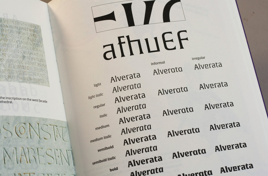 Alverata Unger font theory of type design