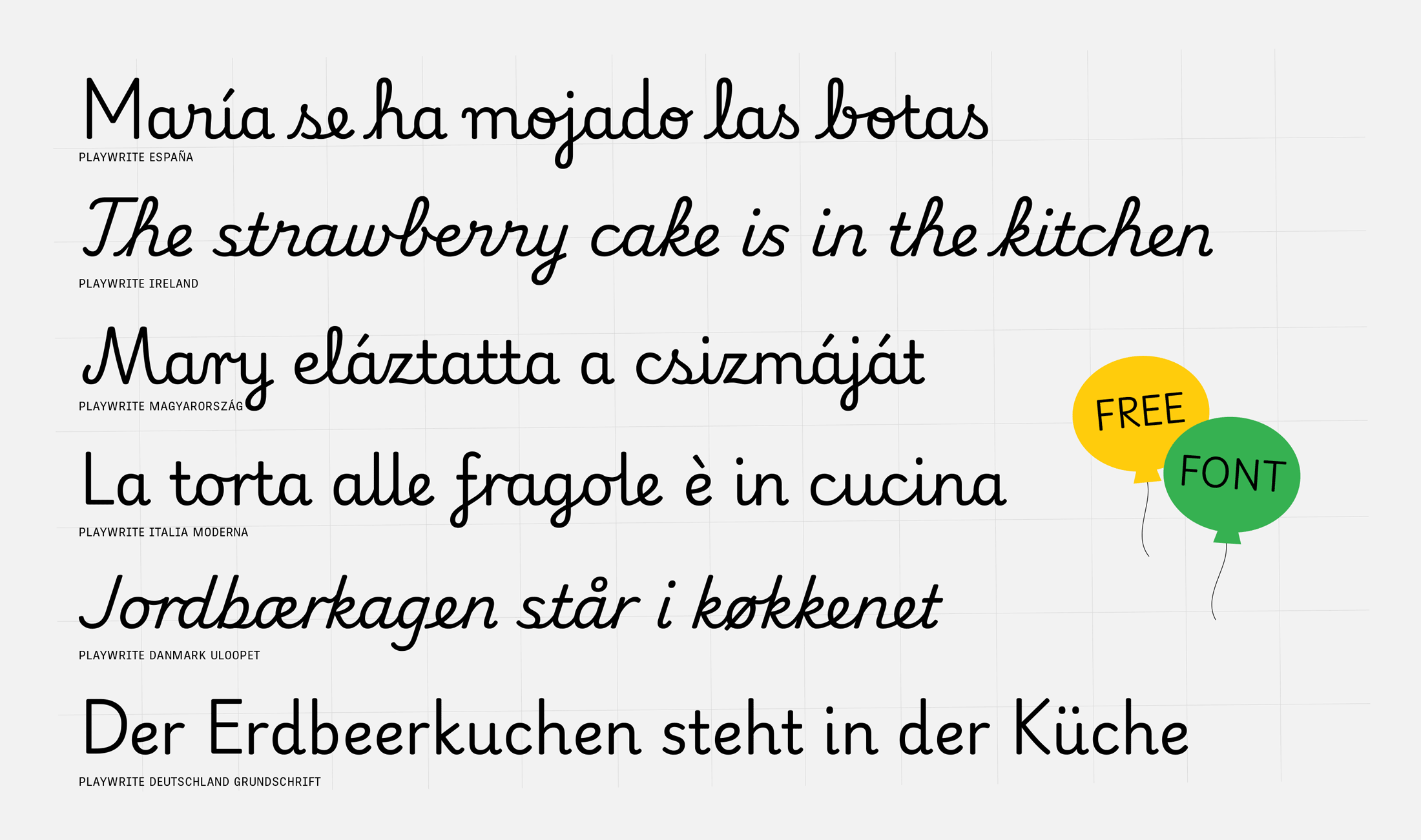 Playwrite new font release